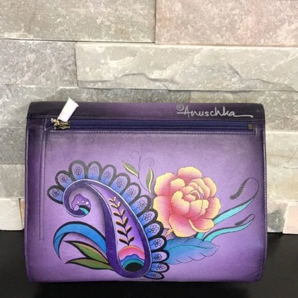 Anuschka Hand Painted Leather Travel Organizer - Picture 3 of 3